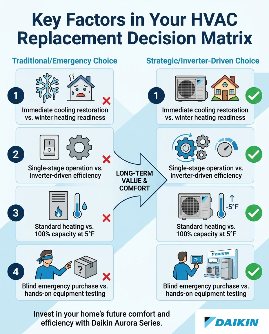 Key Factors in Your HVAC Replacement Decision Matrix