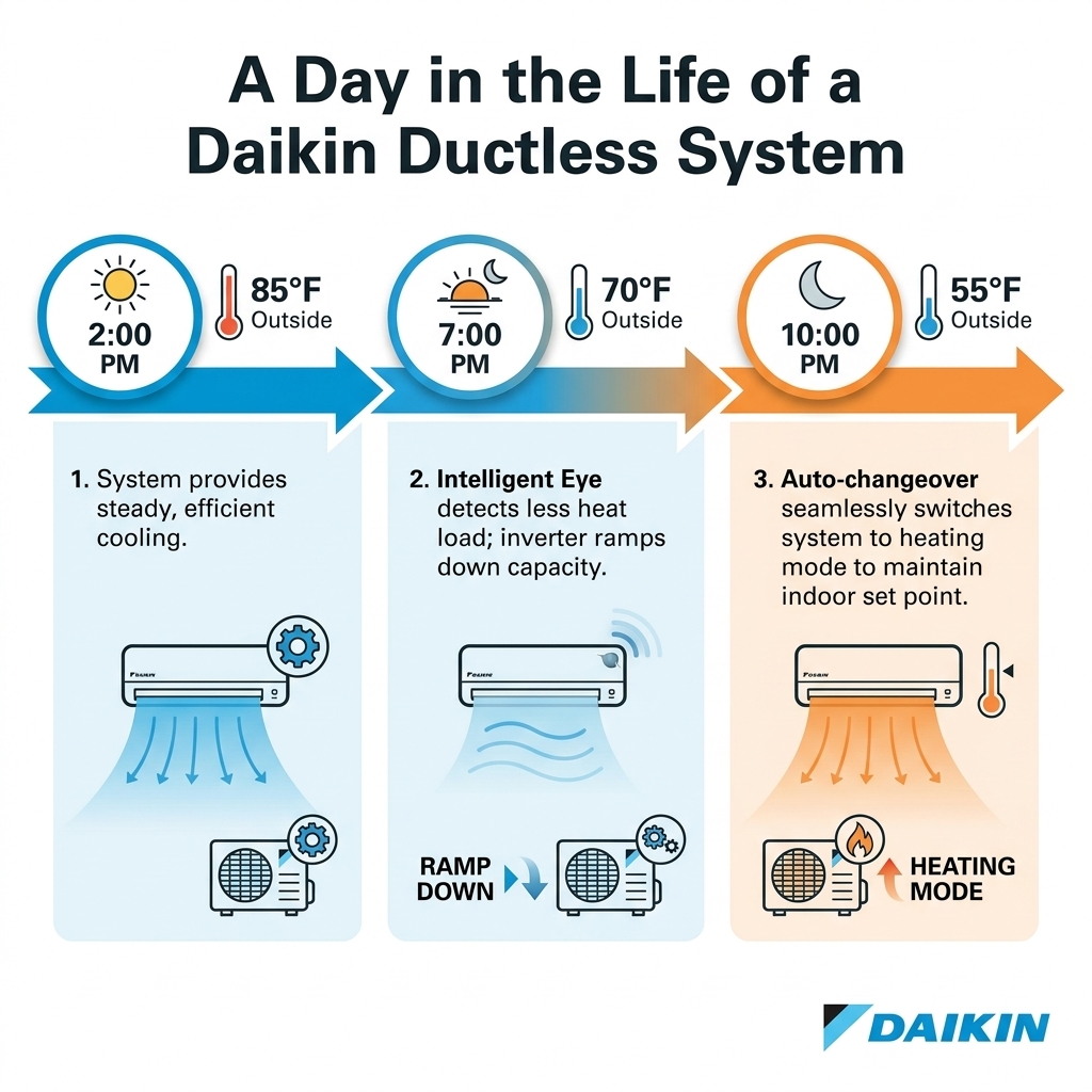 A Day in the Life of a Daikin Ductless System