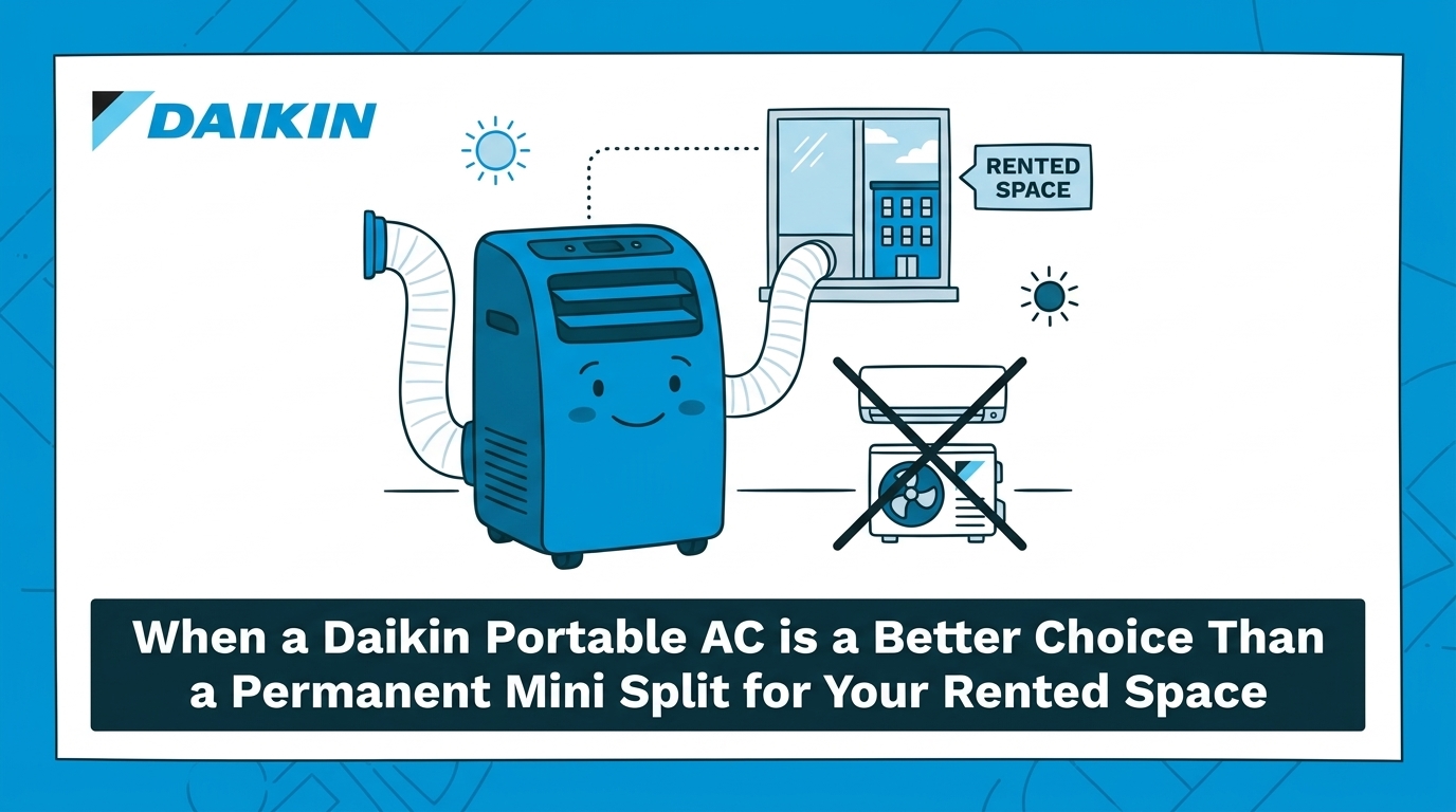 When a Daikin Portable AC is a Better Choice Than a Permanent Mini Split for Your Rented Space — featured image