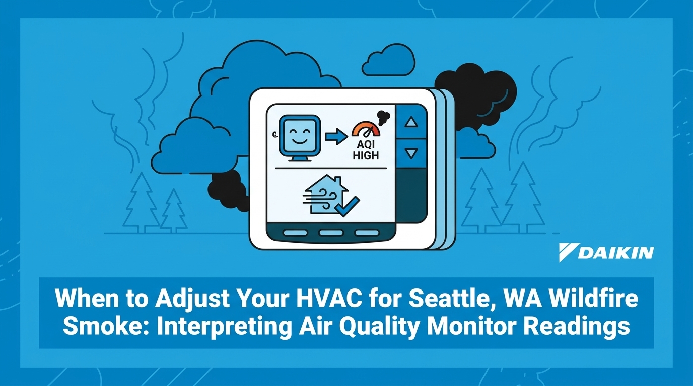 When to Adjust Your HVAC for Seattle, WA Wildfire Smoke: Interpreting Air Quality Monitor Readings — featured image