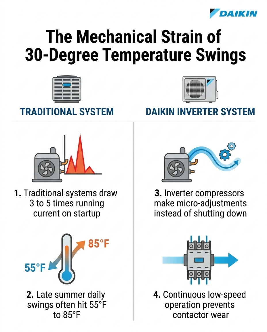 The Mechanical Strain of 30-Degree Temperature Swings