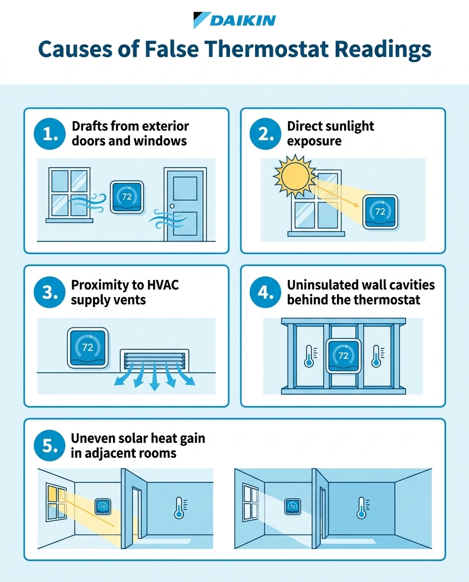 Causes of False Thermostat Readings