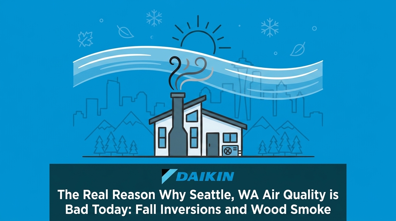 The Real Reason Why Seattle, WA Air Quality is Bad Today: Fall Inversions and Wood Smoke — featured image