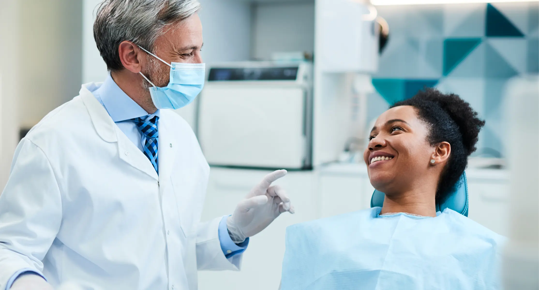 Image of a Dentist treating a patient