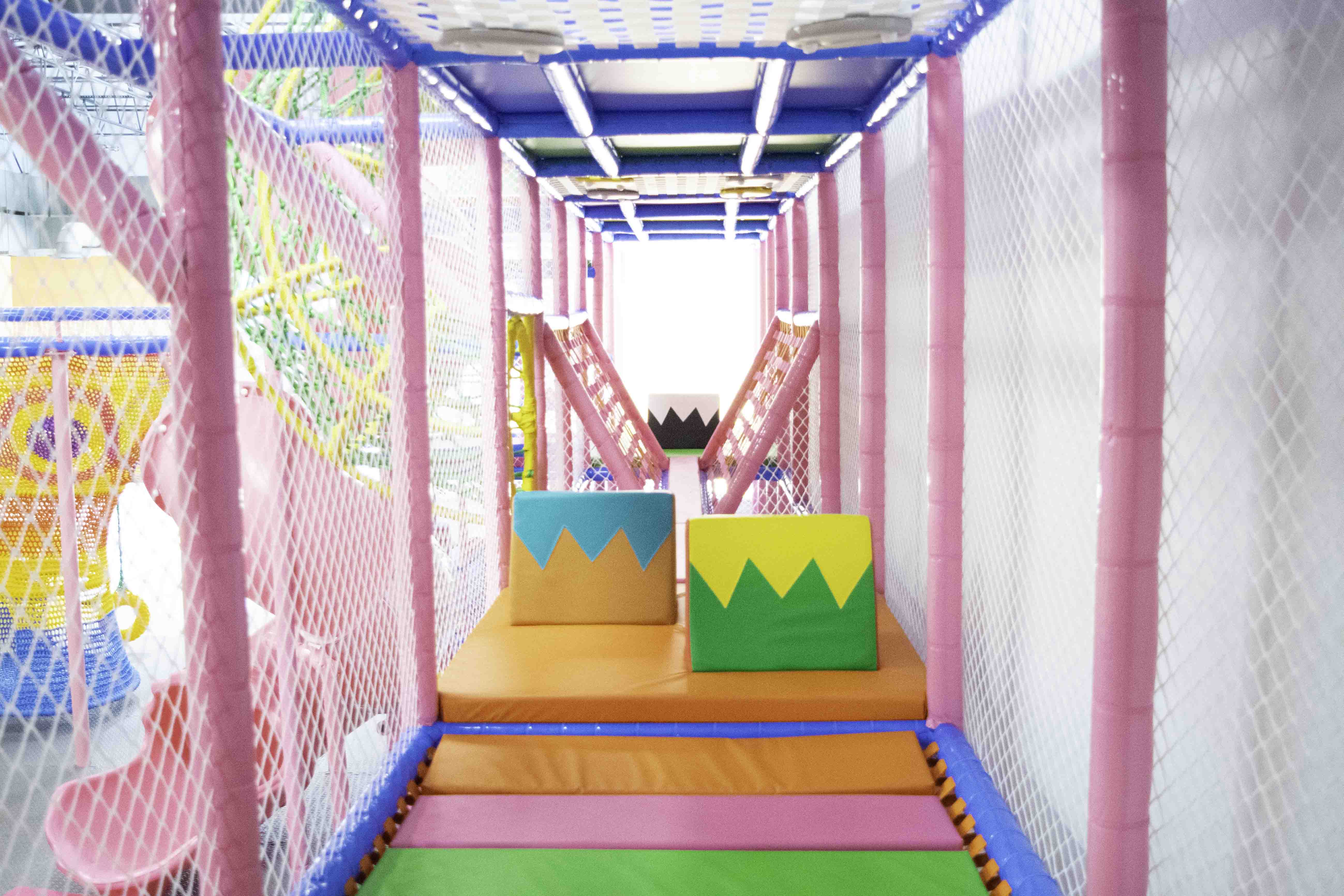 Inside the play structure at Bambino Fun