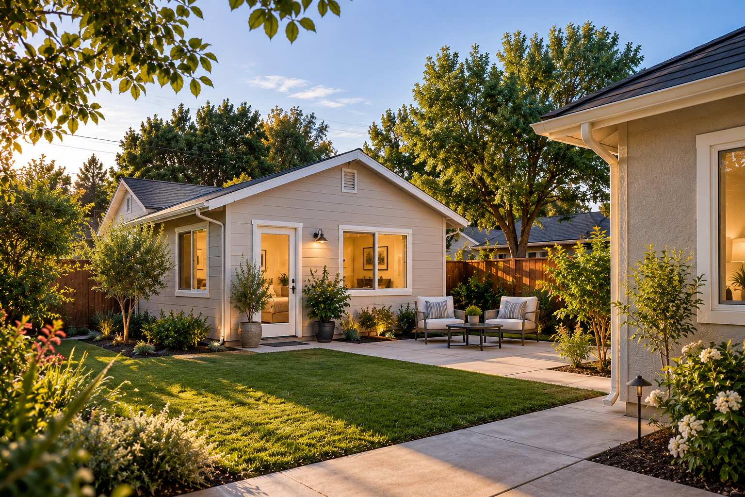 Garden cottage ADU for family members
