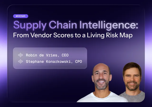 webinar on supply chain intelligence and vendor risk visibility