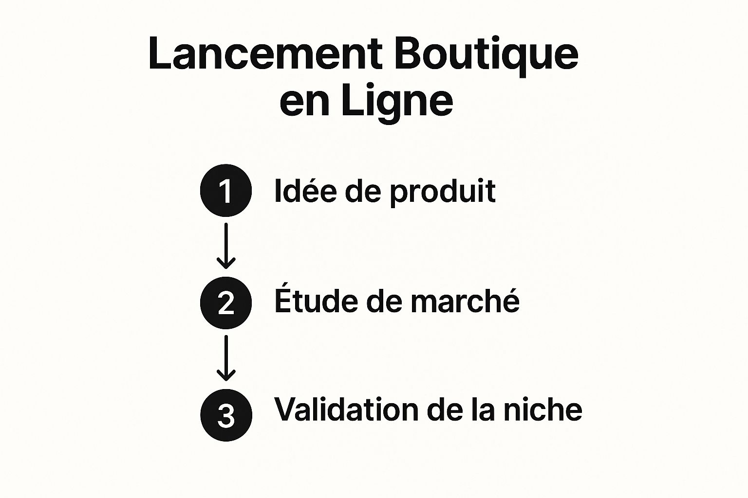 Infographic about lancer boutique en ligne