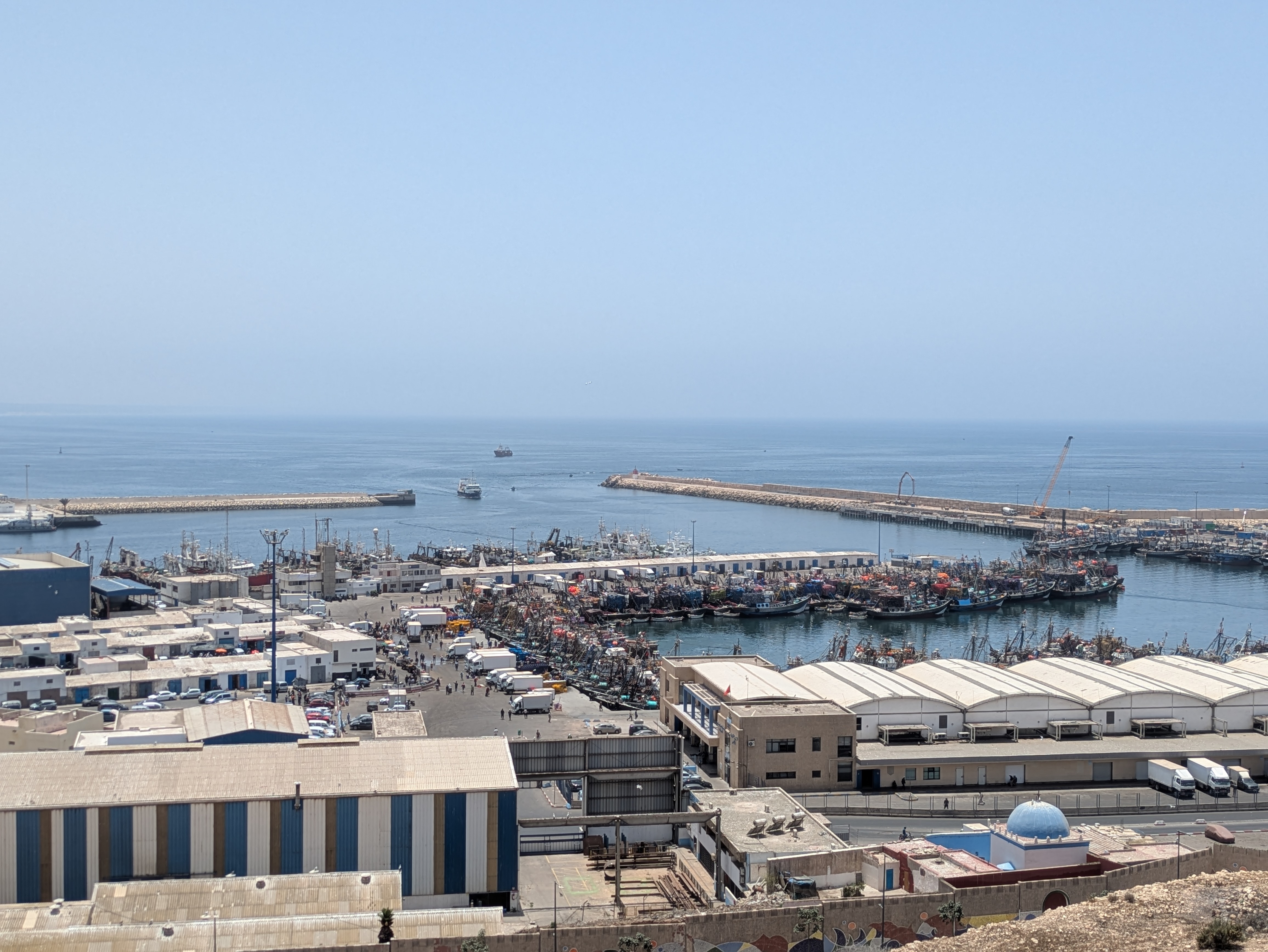 View of the port of Agadir