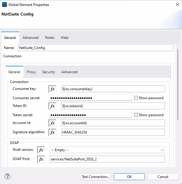 netsuite configuration mulesoft