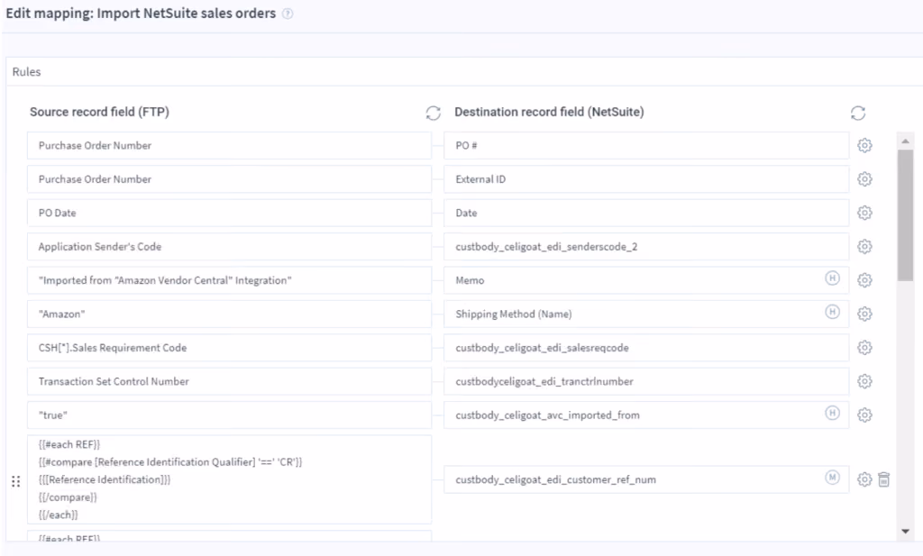 EDI integration