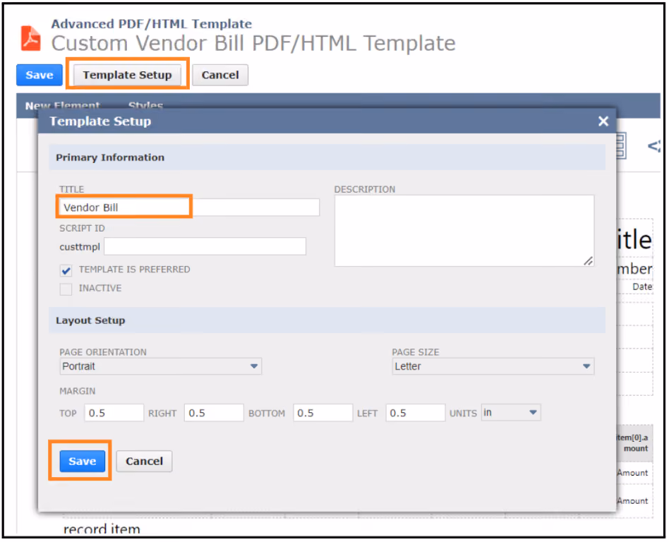 netsuite advanced pdf template