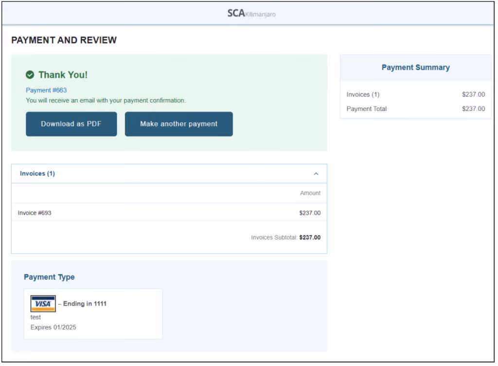 suitecommerce advanced make payments