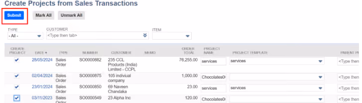 NetSuite Project Management