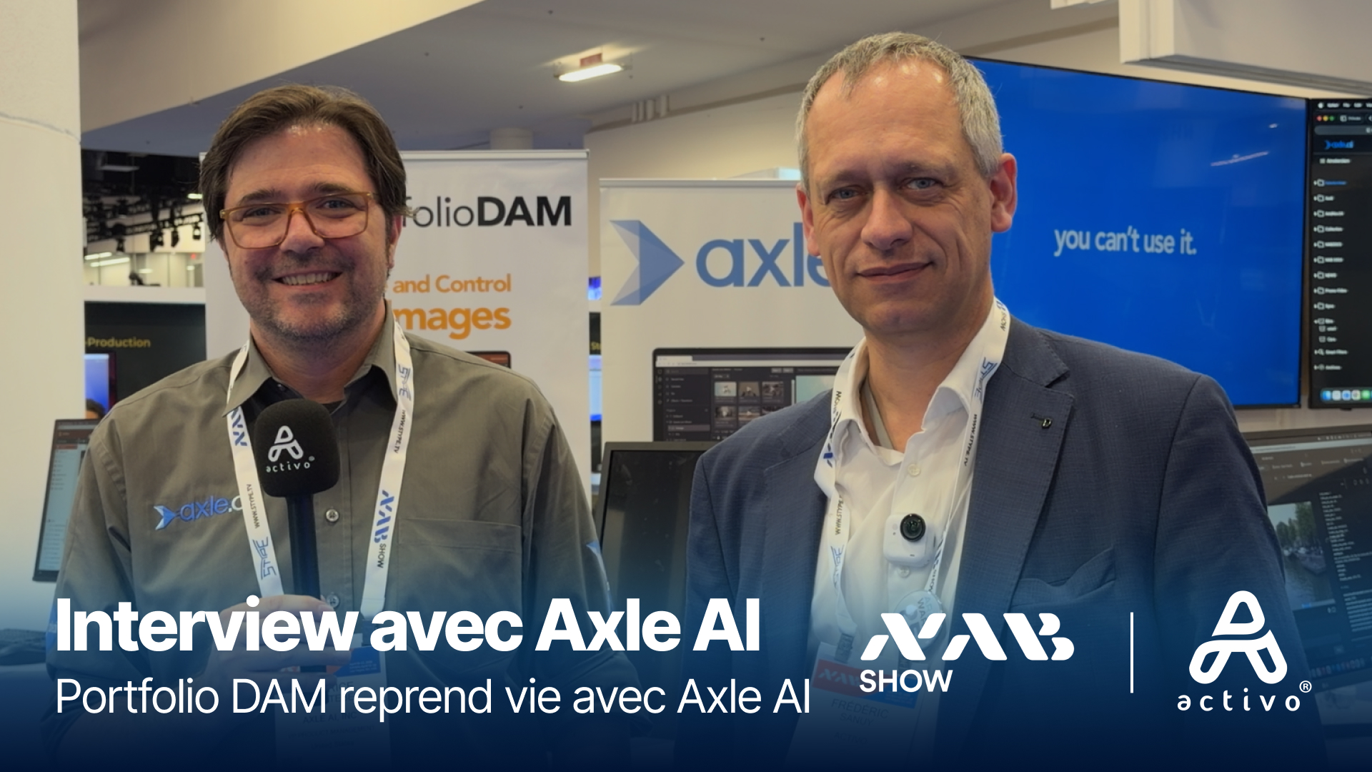 Portfolio DAM reprend vie avec Axle Al | Activo® at NAB Show 2026
