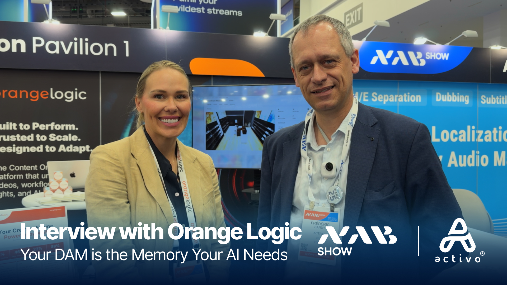 Orange Logic: Your DAM is the Memory Your Al Needs | Activo® at NAB Show 2026