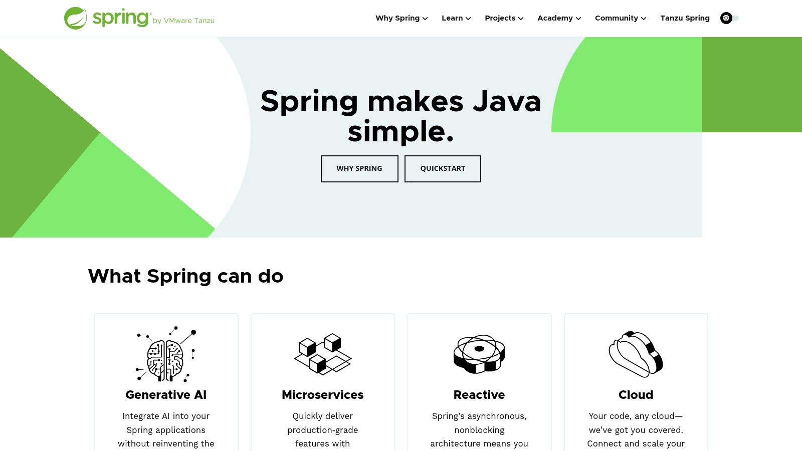 Spring (Spring Framework and Spring Boot)