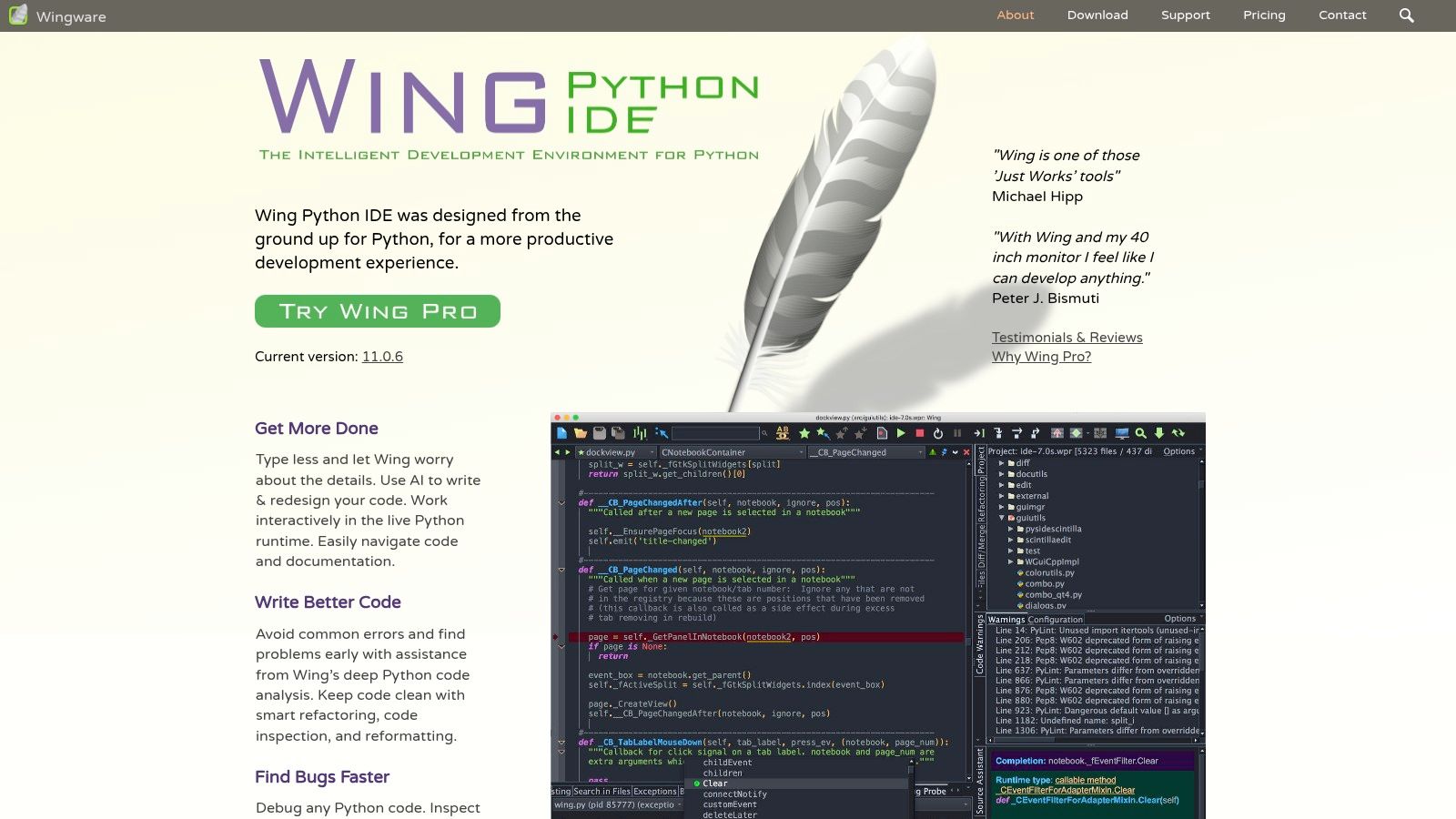 Wing Python IDE (Wingware)