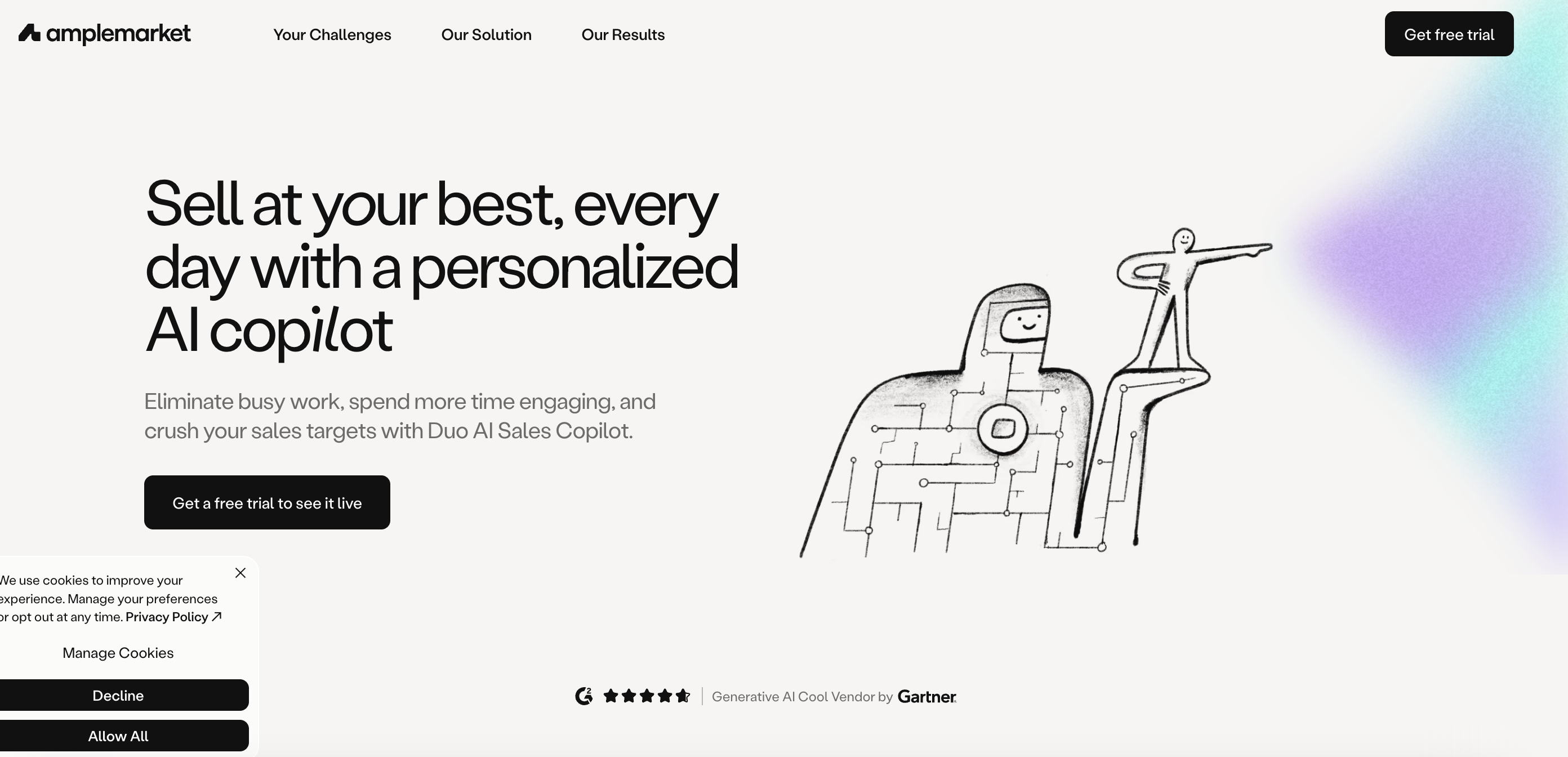Amplemarket Homepage