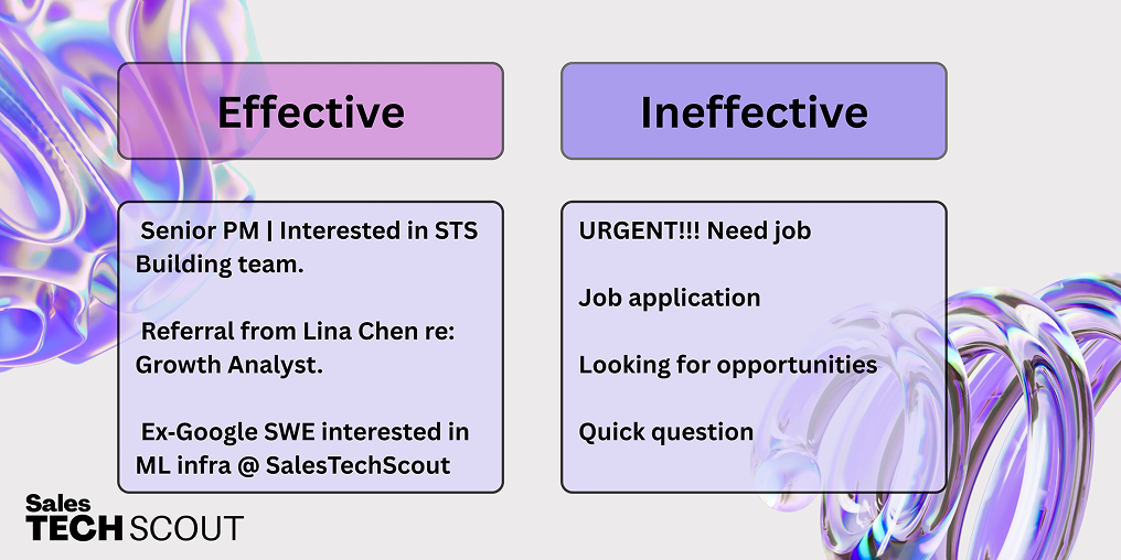 Best practice email recruiters