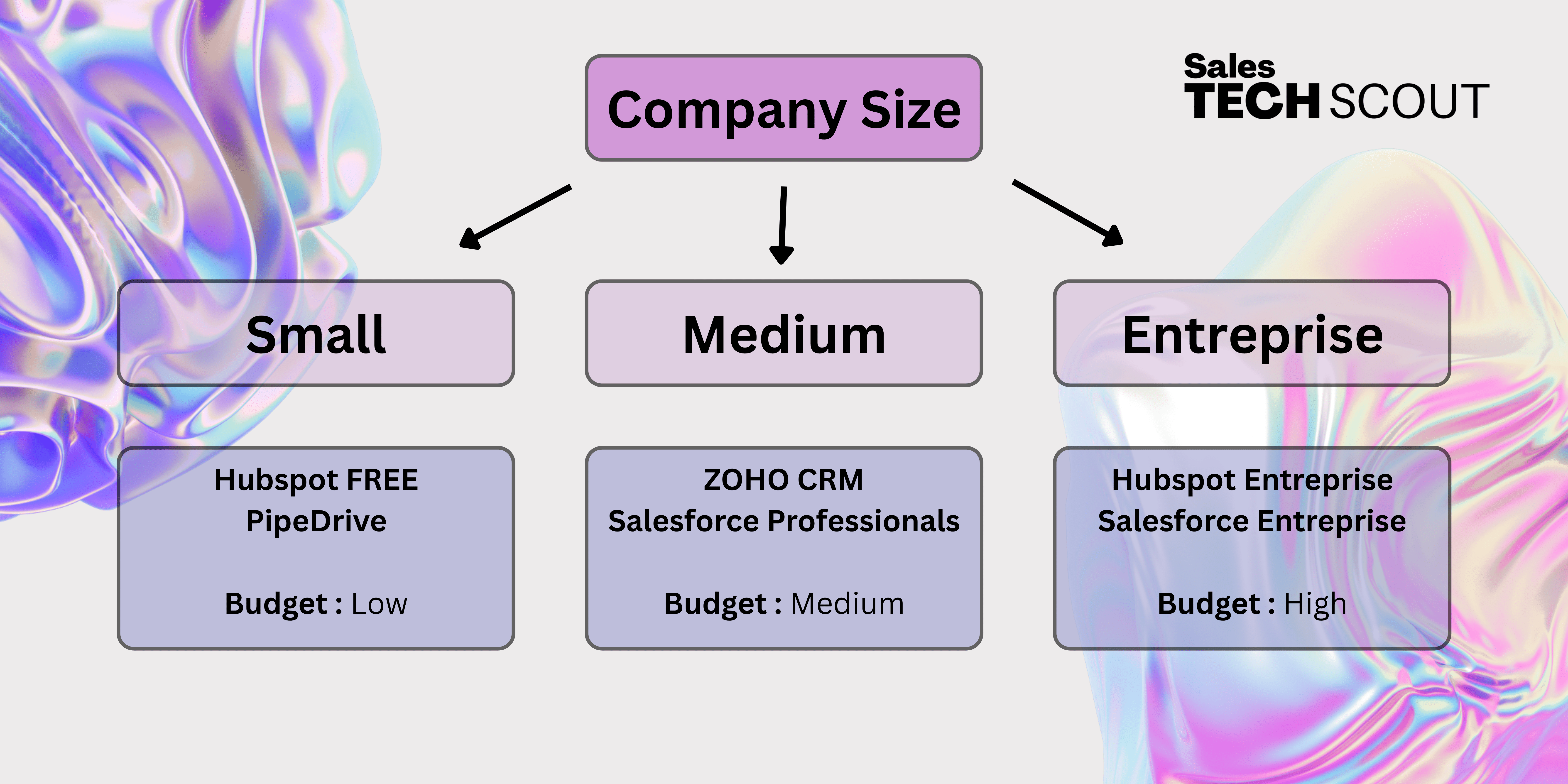 CRM choice based on company size and needs