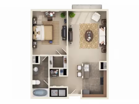 1x1 Large Flat layout