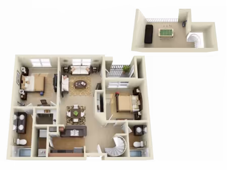 2x2 Loft layout