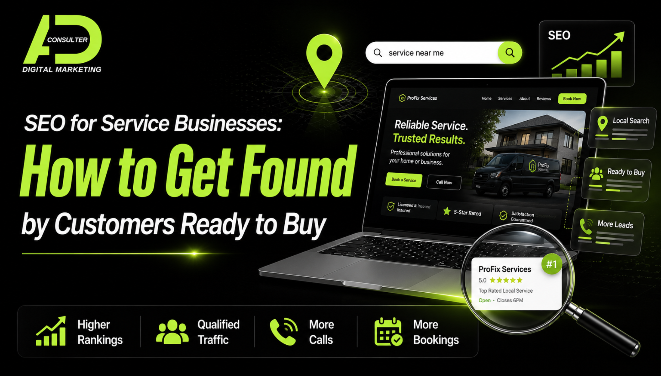 SEO for service businesses graphci