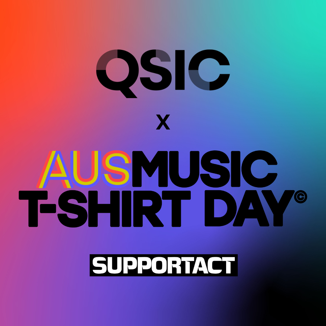 QSIC Teams Up with Support Act to Amplify Awareness for AusMusic T-Shirt Day Across its Audio Network 