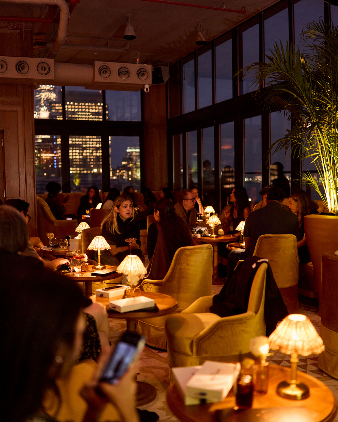 Bar Hugo NYC Instagram post highlighting rooftop nightlife at Hotel Hugo