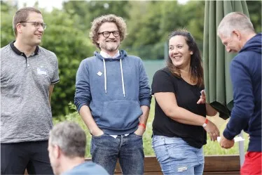 b.telligent Mitarbeiter bei einem Event