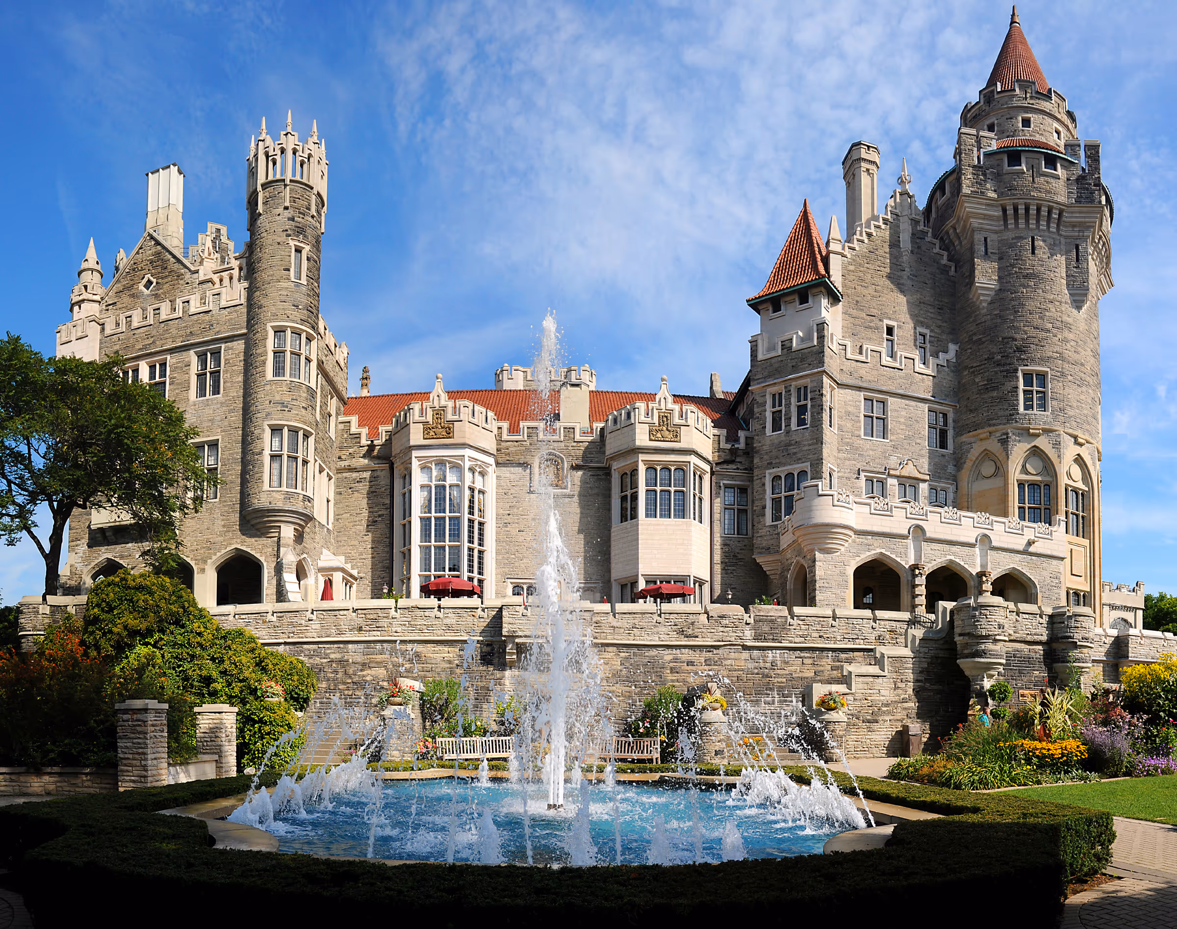 Castle Exterior With Turrets At Dusk – Casa Loma
