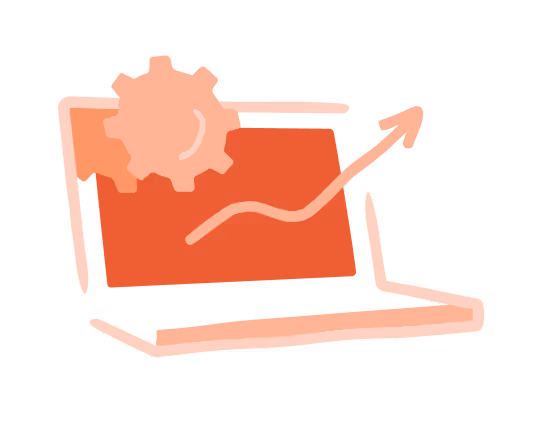 An upward-trending graph on a laptop screen, symbolizing growth and improvement.