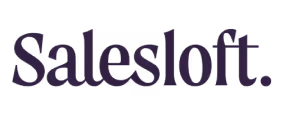 Salesloft logo in dark purple typography on white background