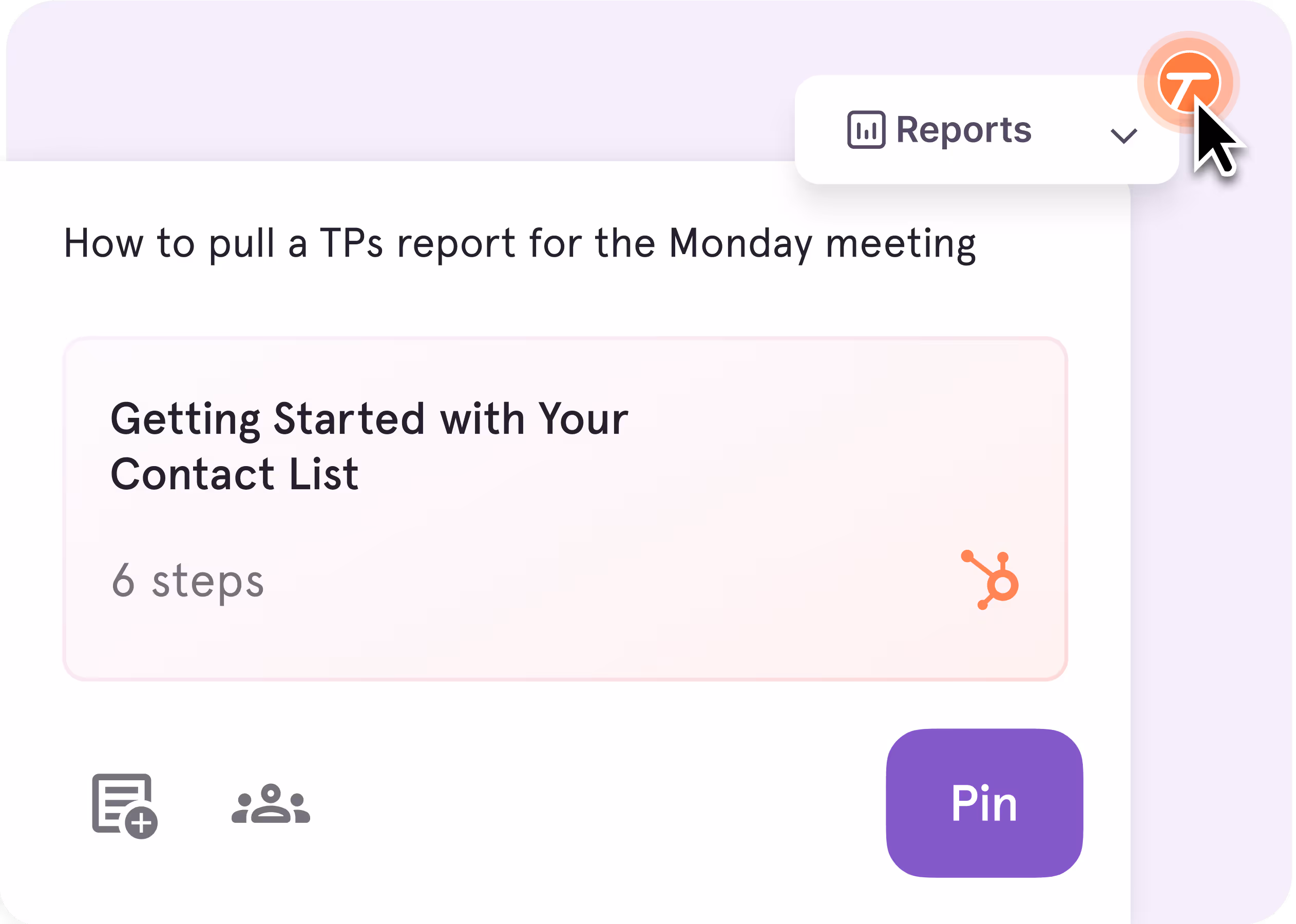 Screenshot of a guide interface titled ‘Creating a Lead in Salesforce: Step-by-Step Guide,’ with options for scrolling and opening the guide, next to text highlighting Tango Capture and Tango Embed features