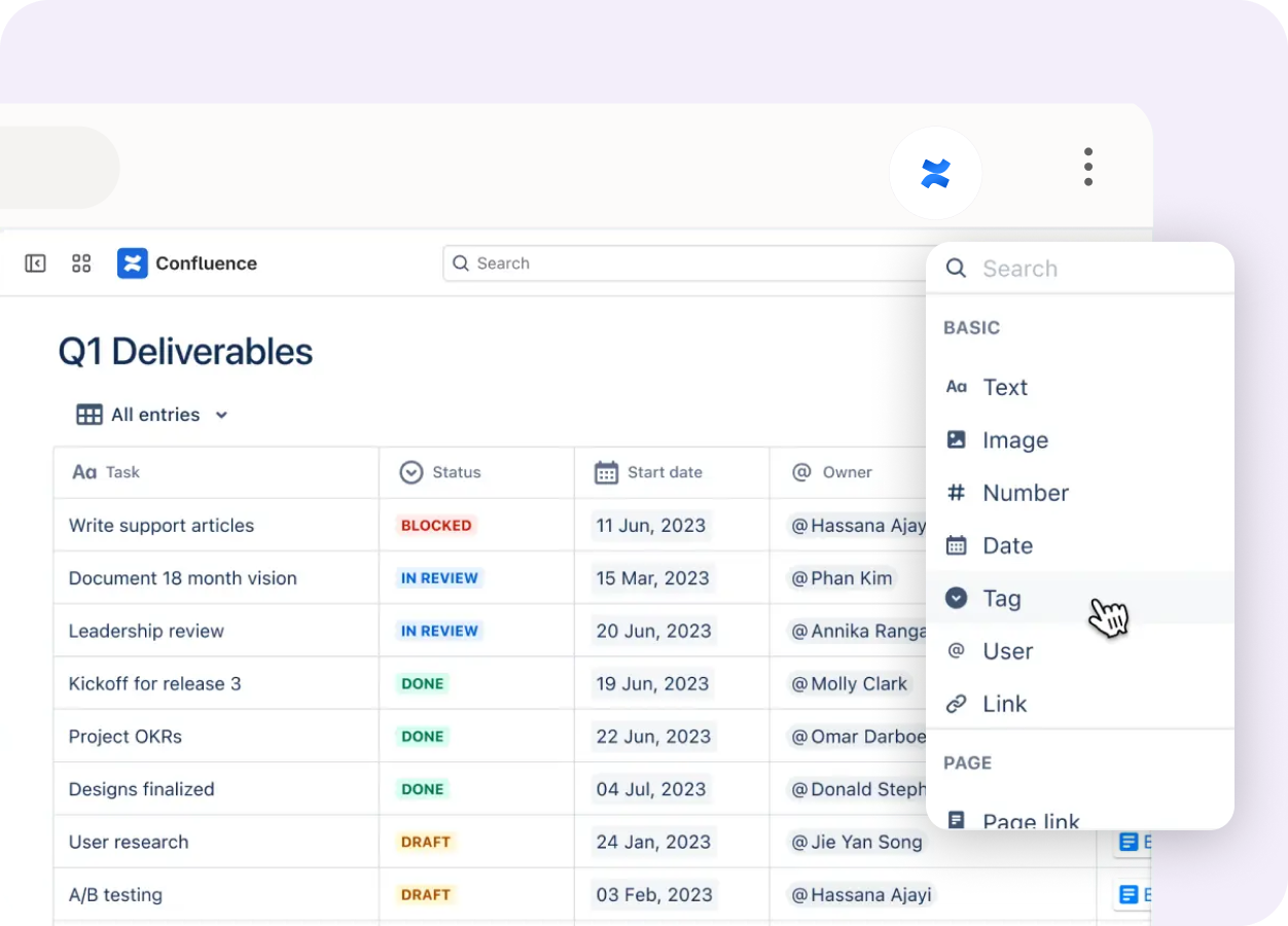 Screenshot of a guide interface titled ‘Creating a Lead in Salesforce: Step-by-Step Guide,’ with options for scrolling and opening the guide, next to text highlighting Tango Capture and Tango Embed features