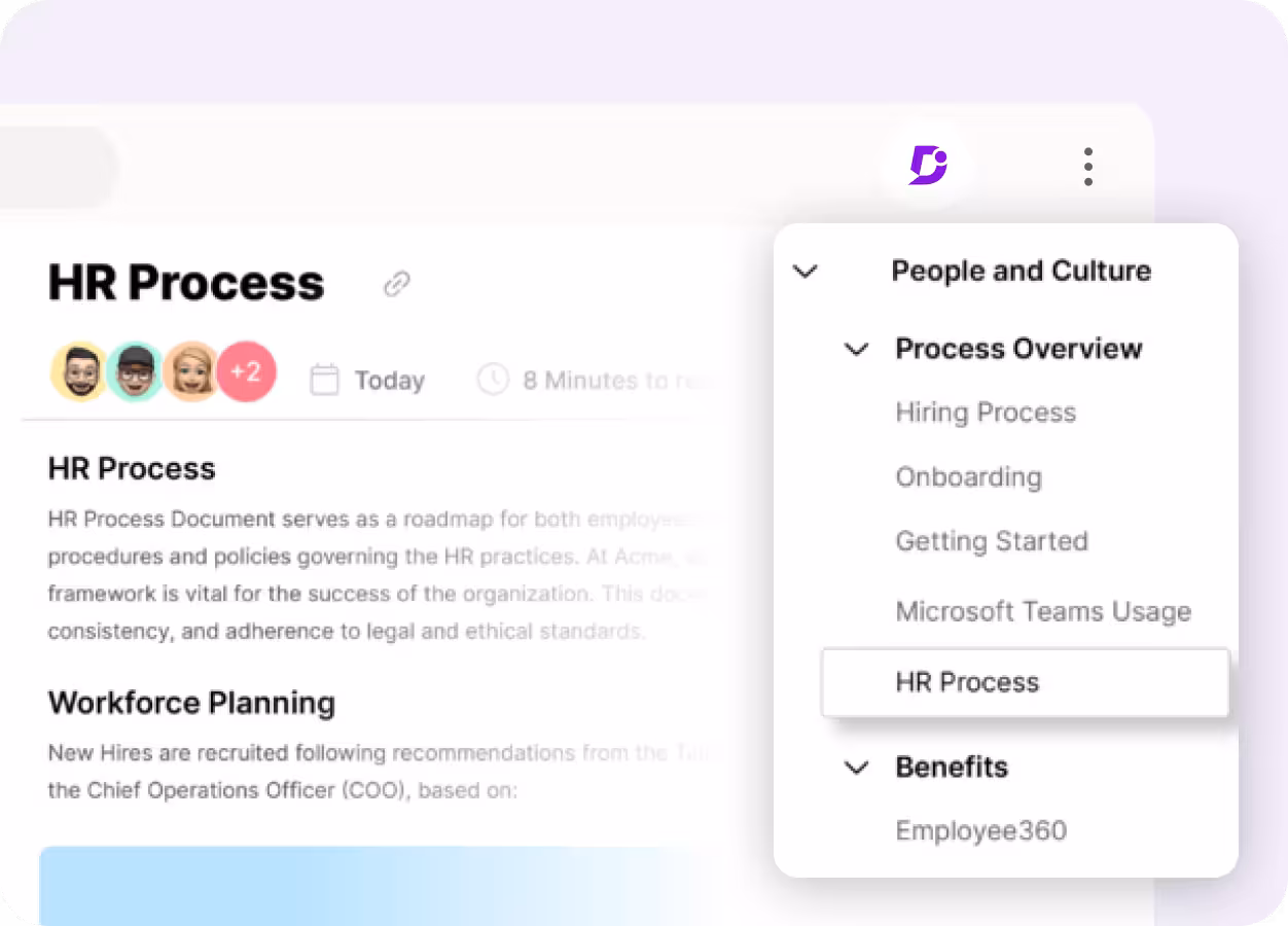 Screenshot of a guide interface titled ‘Creating a Lead in Salesforce: Step-by-Step Guide,’ with options for scrolling and opening the guide, next to text highlighting Tango Capture and Tango Embed features