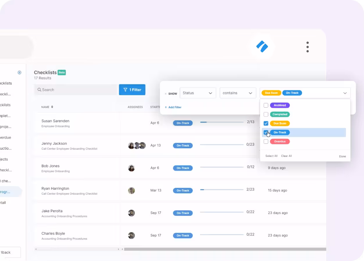 Screenshot of a guide interface titled ‘Creating a Lead in Salesforce: Step-by-Step Guide,’ with options for scrolling and opening the guide, next to text highlighting Tango Capture and Tango Embed features
