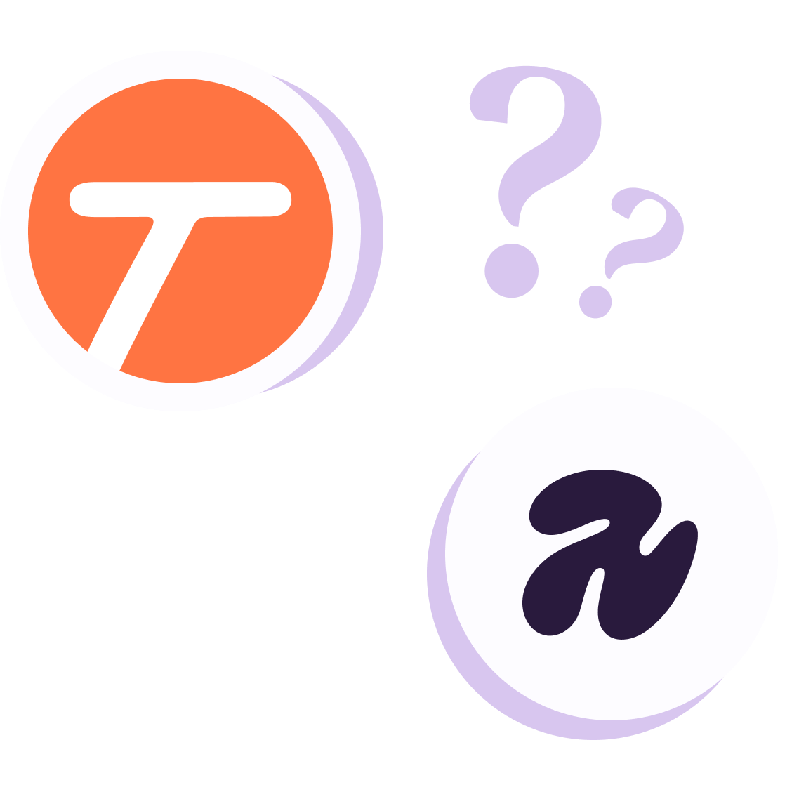 Tango logo and Appcues logo with a connecting line between them, surrounded by question marks.