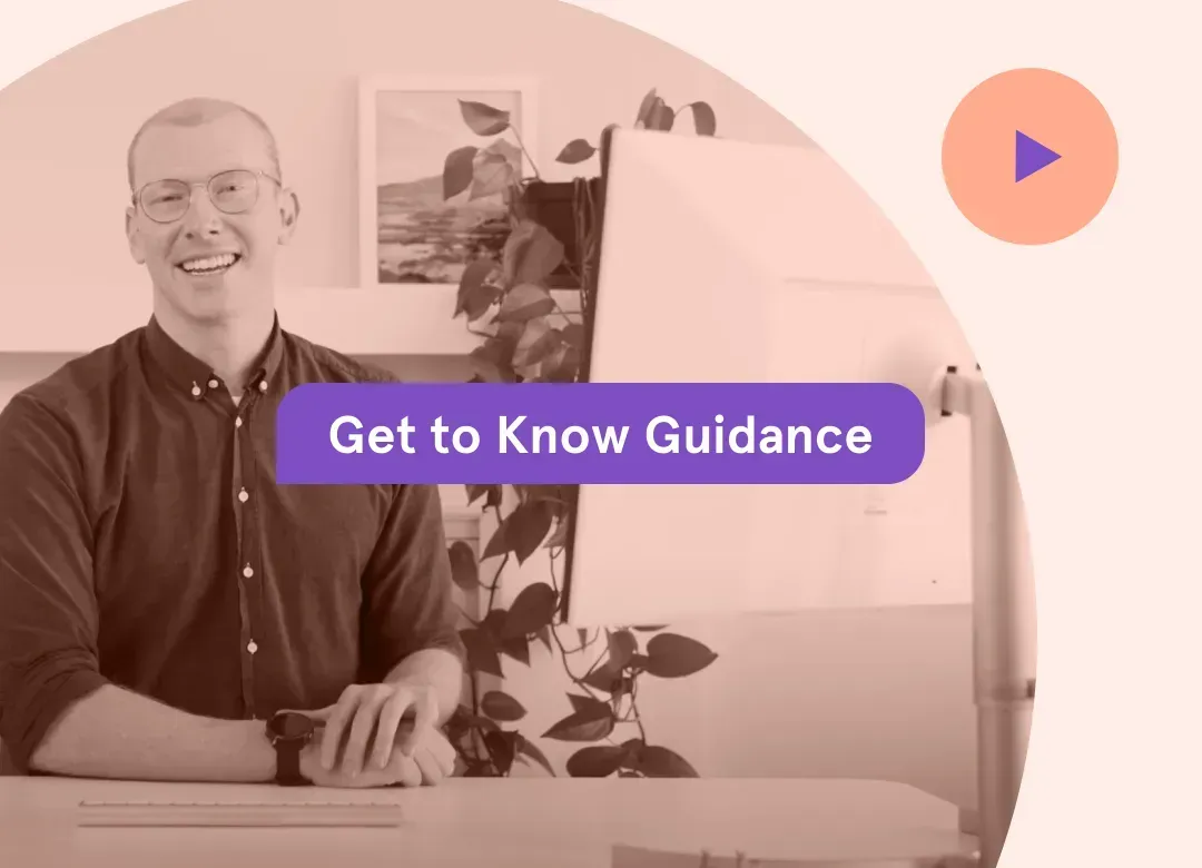 Image of Collin with a Tango logo and text ‘Get to Know Guidance’ over the image.