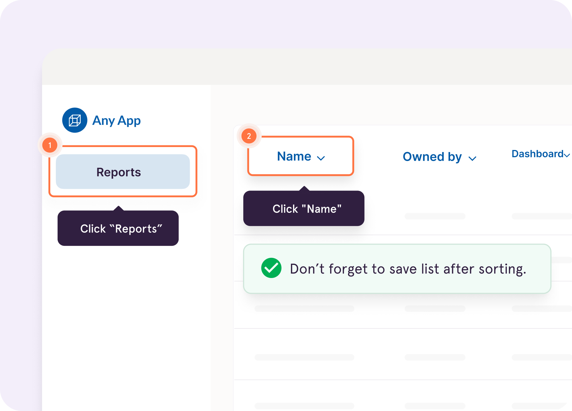 A screenshot of Callouts to catch people's attention and help your whole team work the way your top performers work.