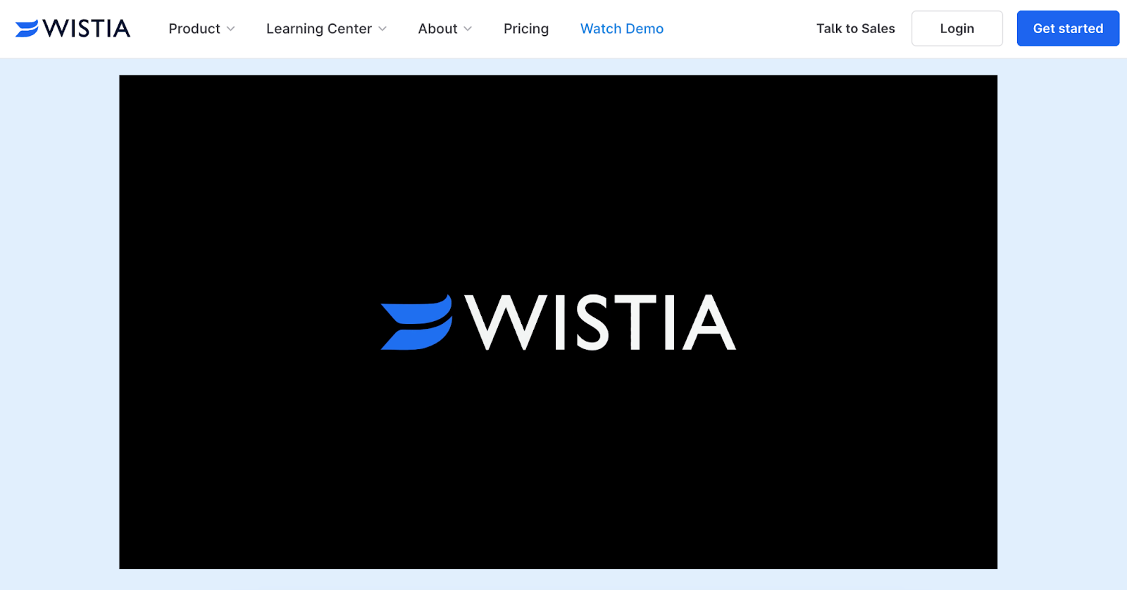 A screenshot of Wistia's quick start guide demo video.