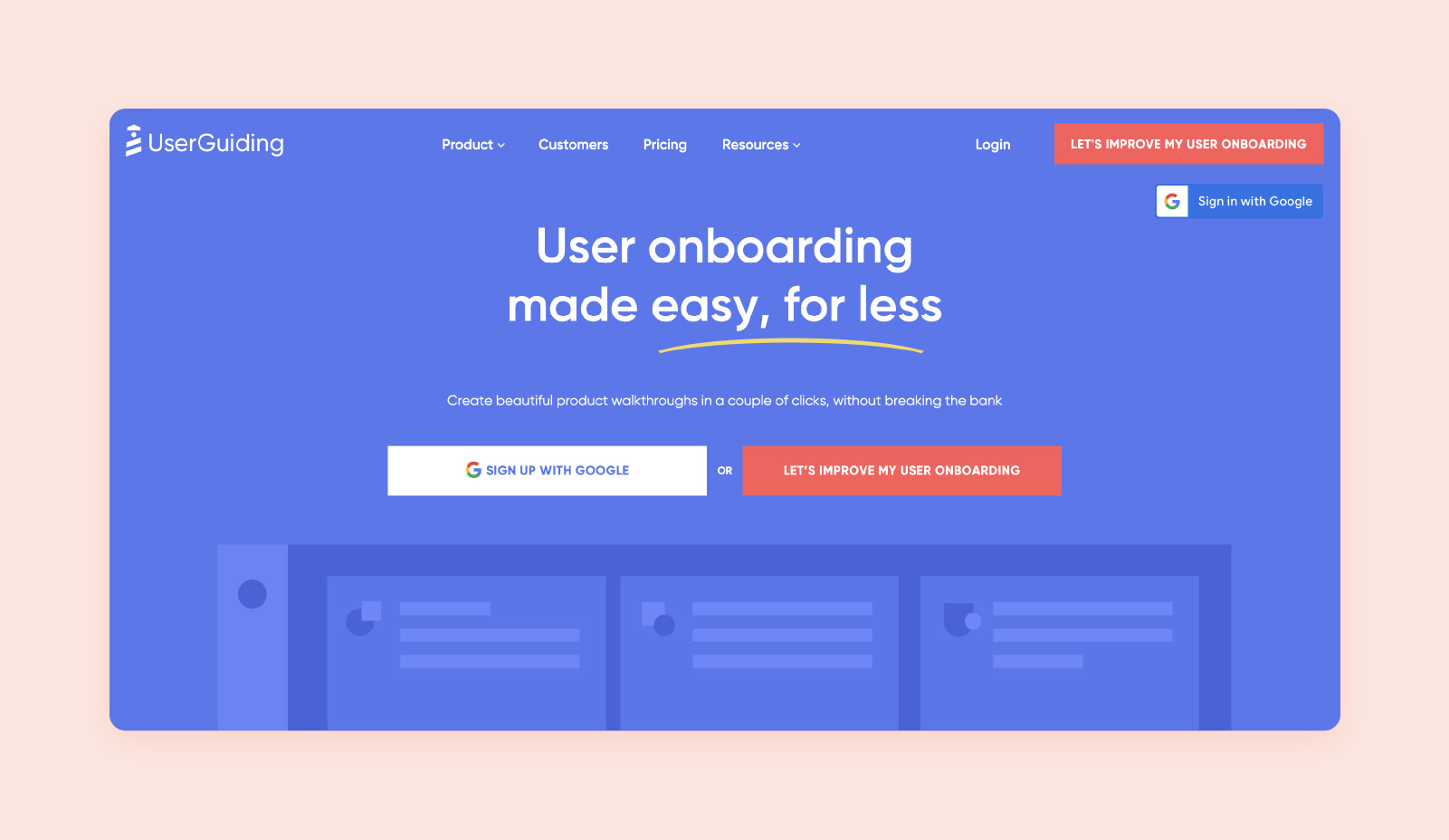 A screenshot of UserGuiding's platform.