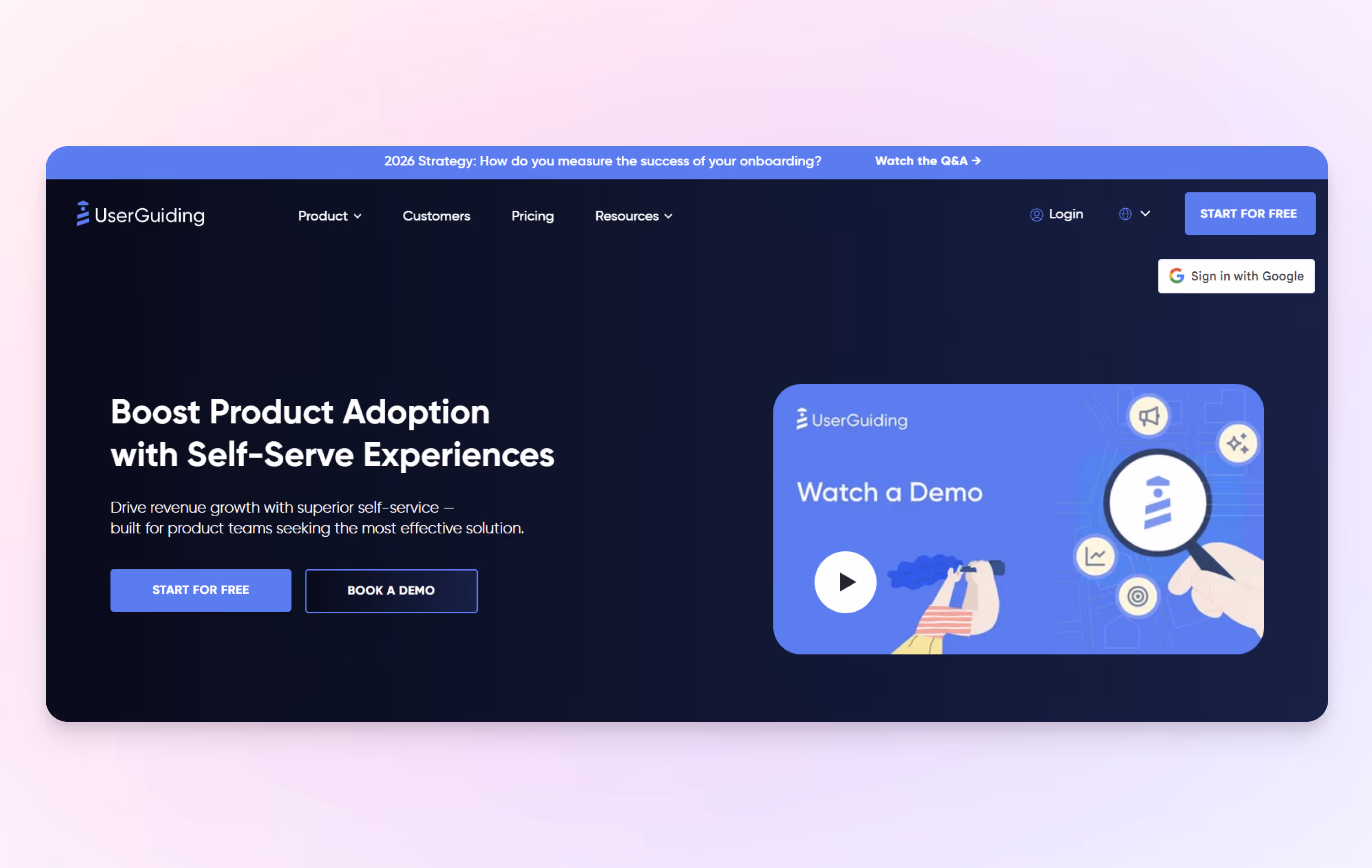 UserGuiding screenshot