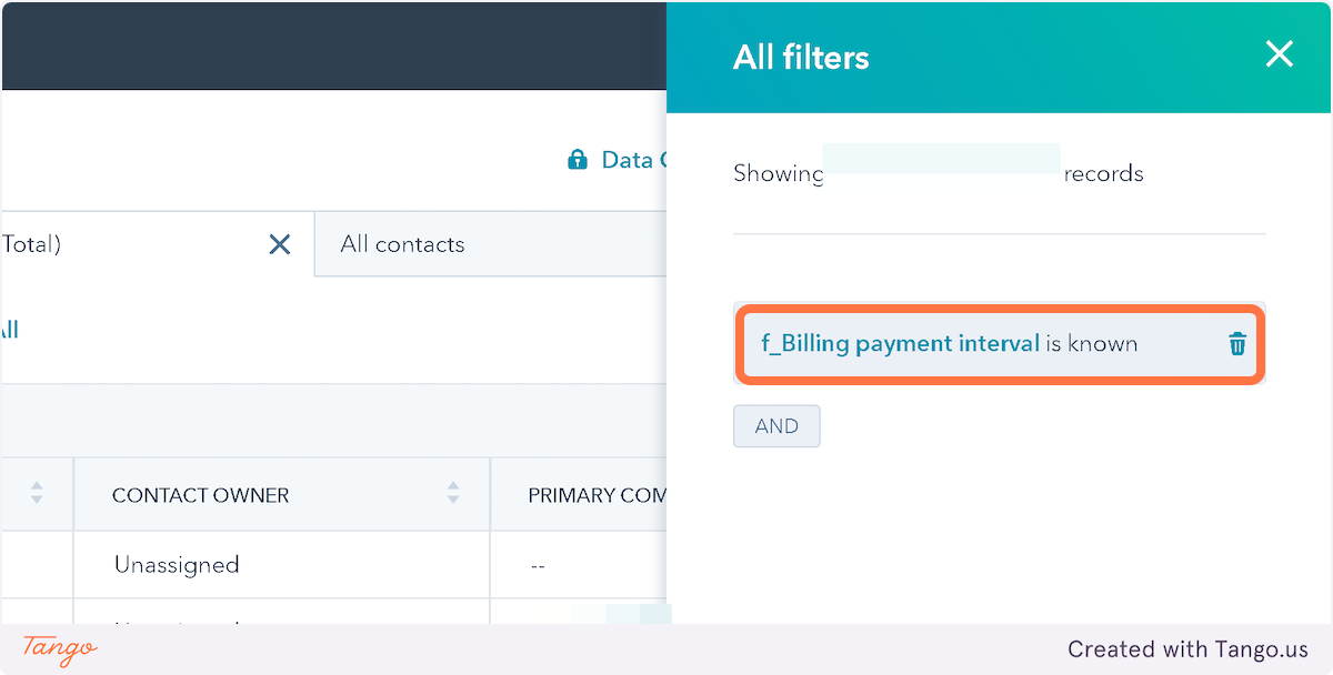 Set f_Billing payment interval is known
