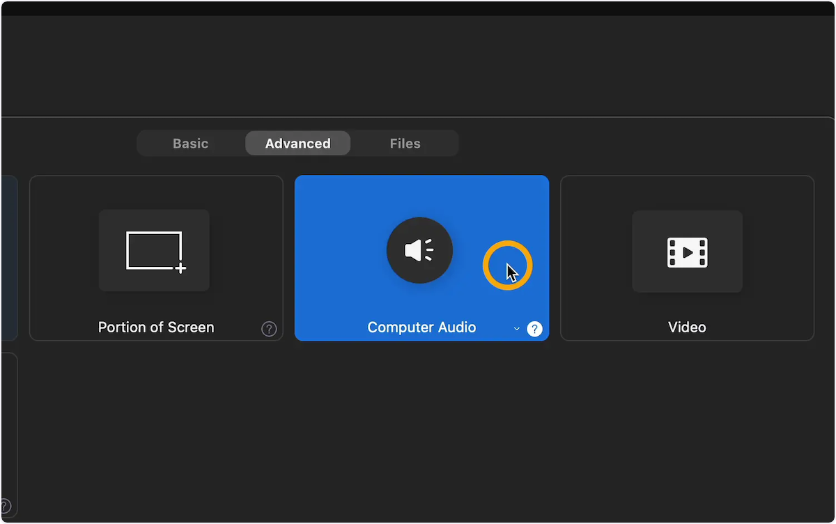 Click "Computer Audio"