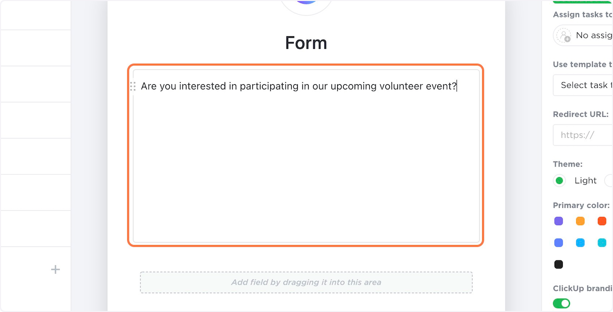 Create a description for your form