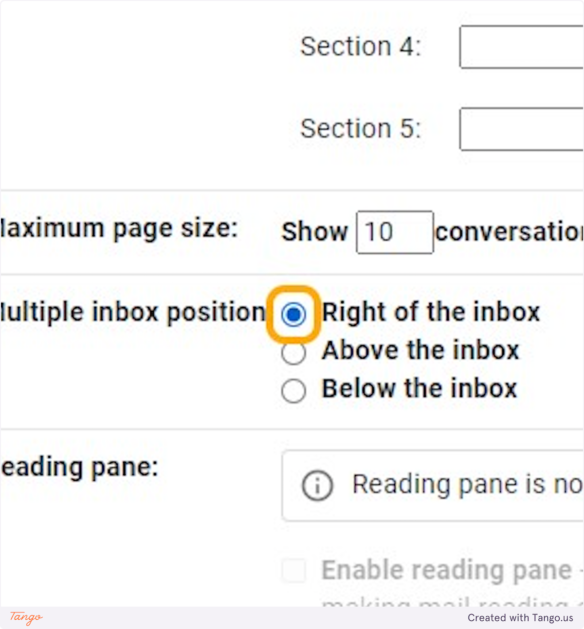 👉 To keep your primary inbox front and center, put your new inboxes to the right.