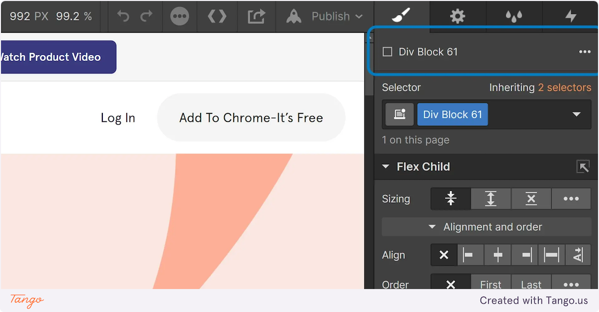 Advanced formatting on right