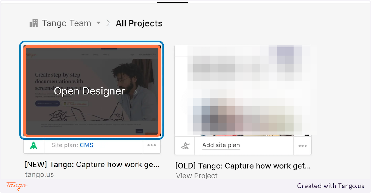 Click on the active Project